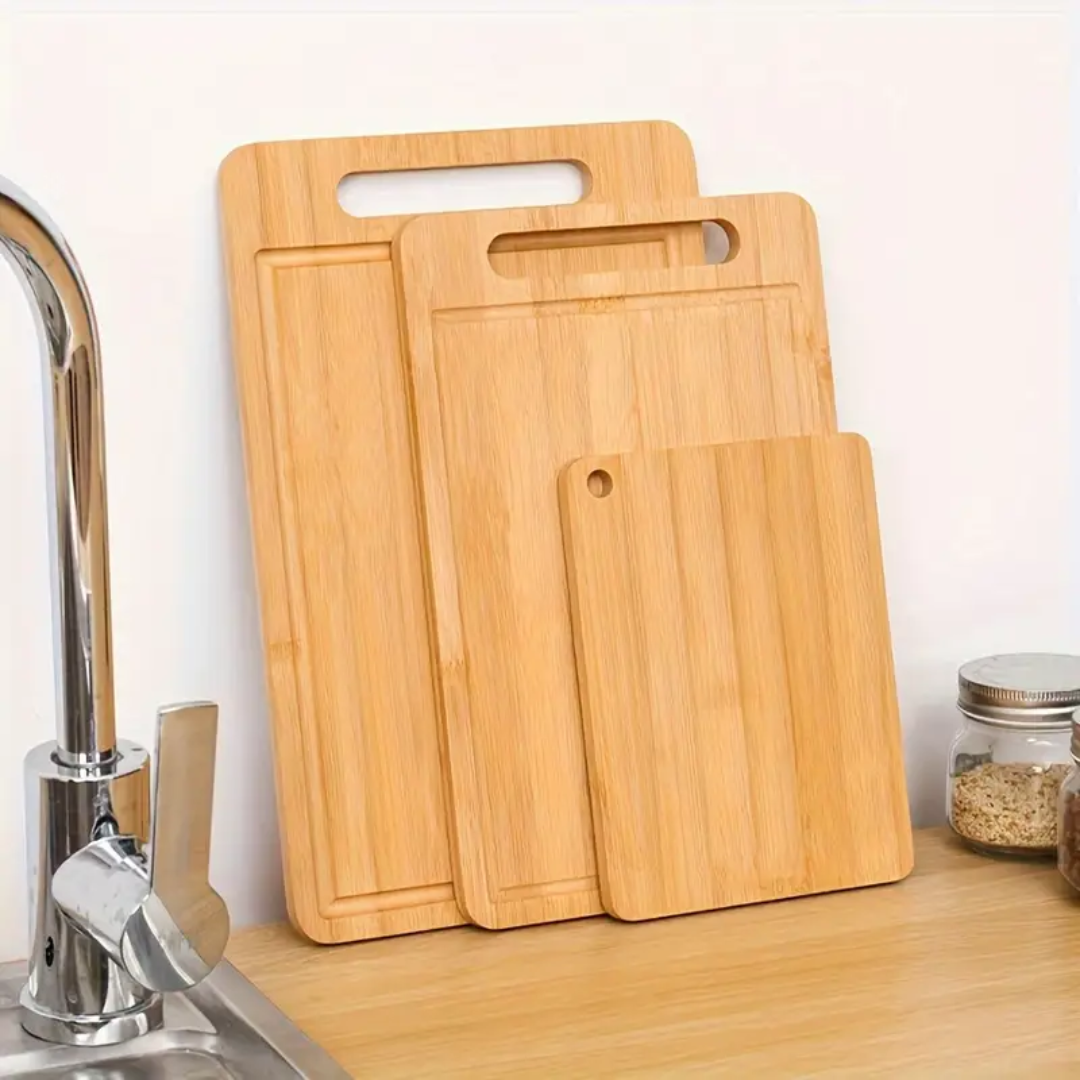 KitchenMatePro™ Bamboo Lightweight Cutting Board